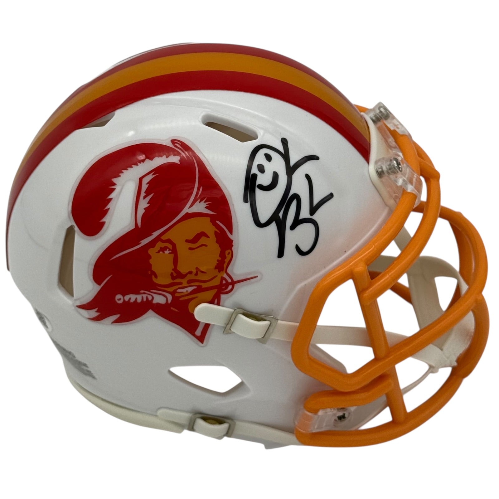 Derrick Brooks Autographed Tampa Bay Buccaneers (Throwback) Mini Helmet - Beckett