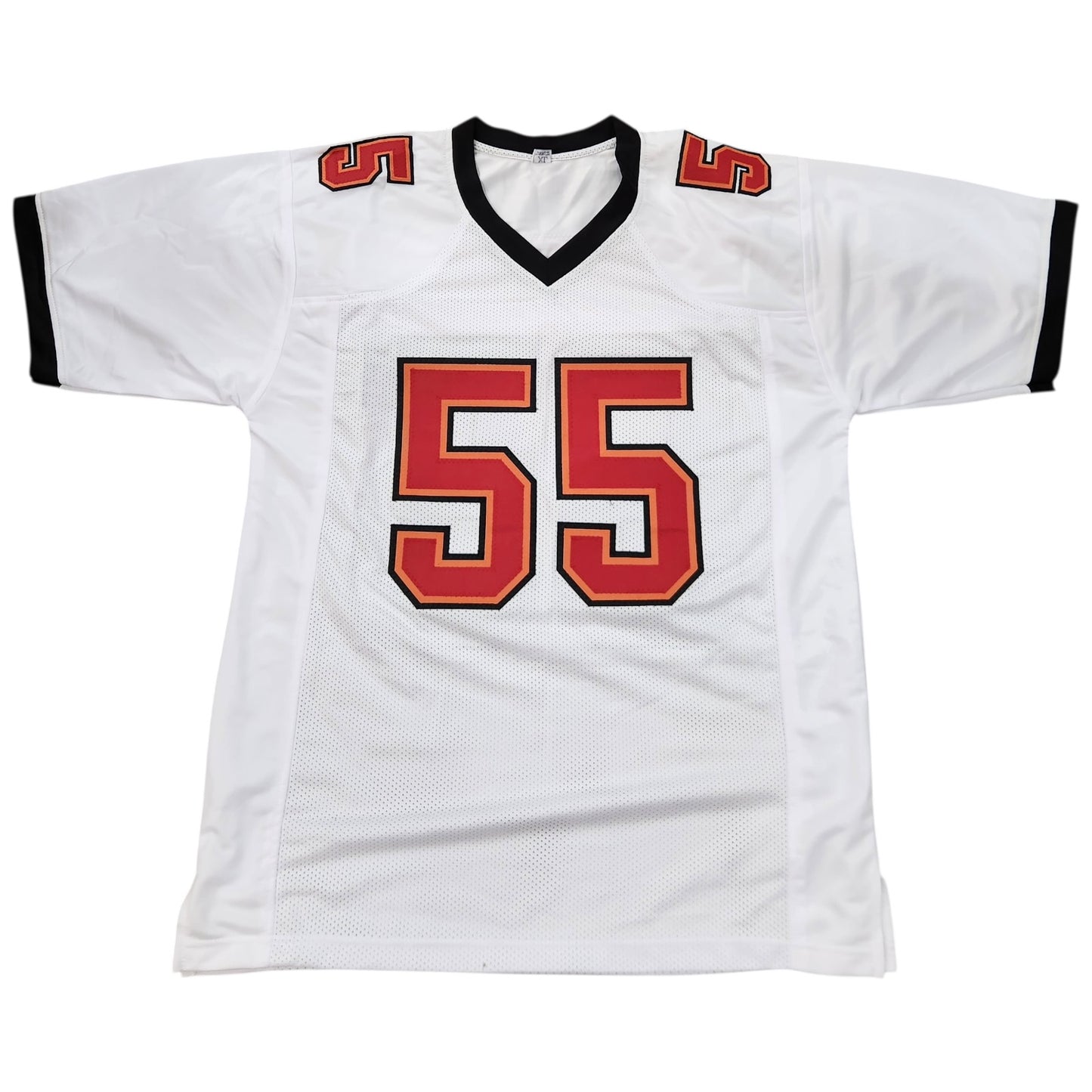 Derrick Brooks Autographed Tampa Bay Buccaneers (White #55) Custom Jersey - JSA