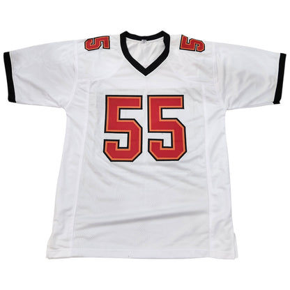 Derrick Brooks Autographed Tampa Bay Buccaneers (White #55) Custom Jersey - JSA