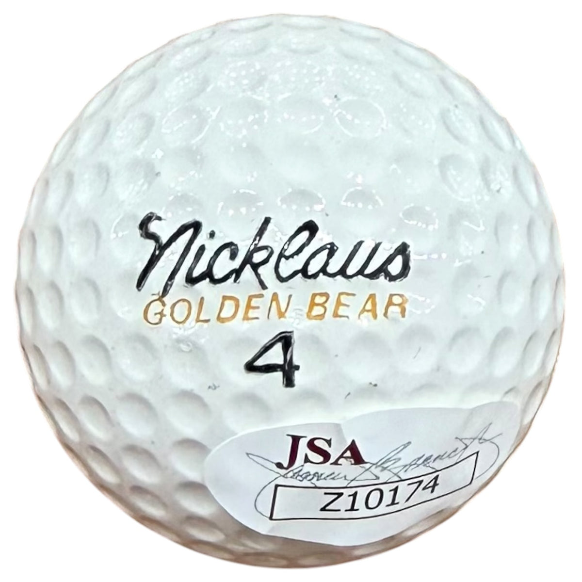 Jack Nicklaus Autographed (Nicklaus Logo) Golf Ball - JSA