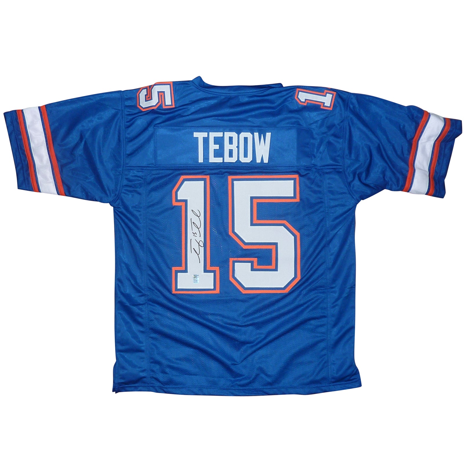 Tim Tebow Autographed Florida Gators (Blue #15) Custom Jersey - Tebow Holo