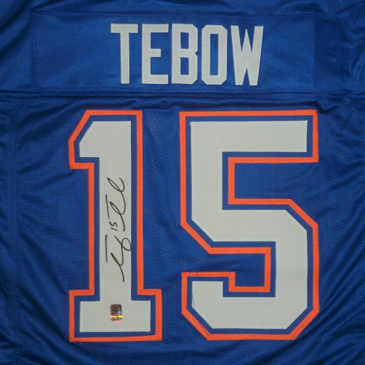 Tim Tebow Autographed Florida Gators (Blue #15) Custom Jersey - Tebow Holo