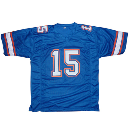 Tim Tebow Autographed Florida Gators (Blue #15) Custom Jersey - Tebow Holo