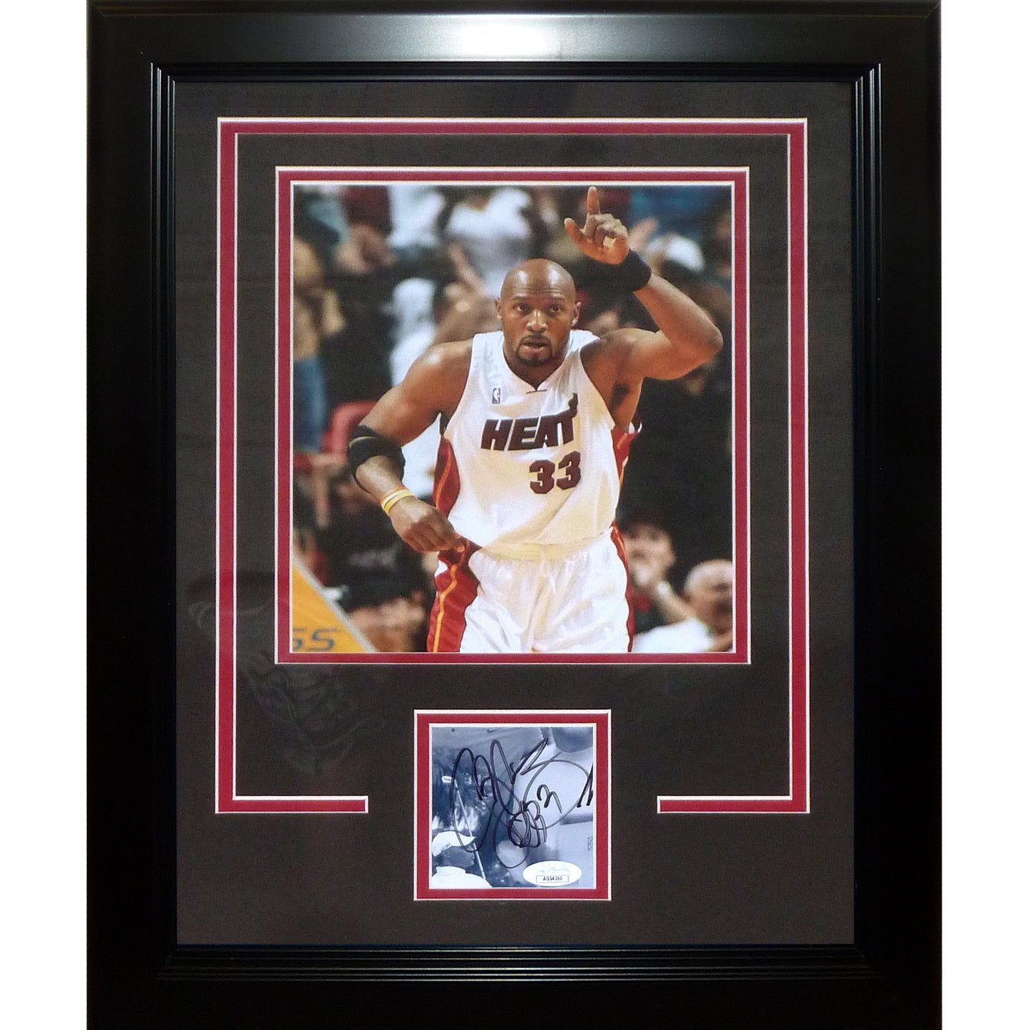 Alonzo Mourning Autographed Miami Heat "Signature Series" Frame - JSA