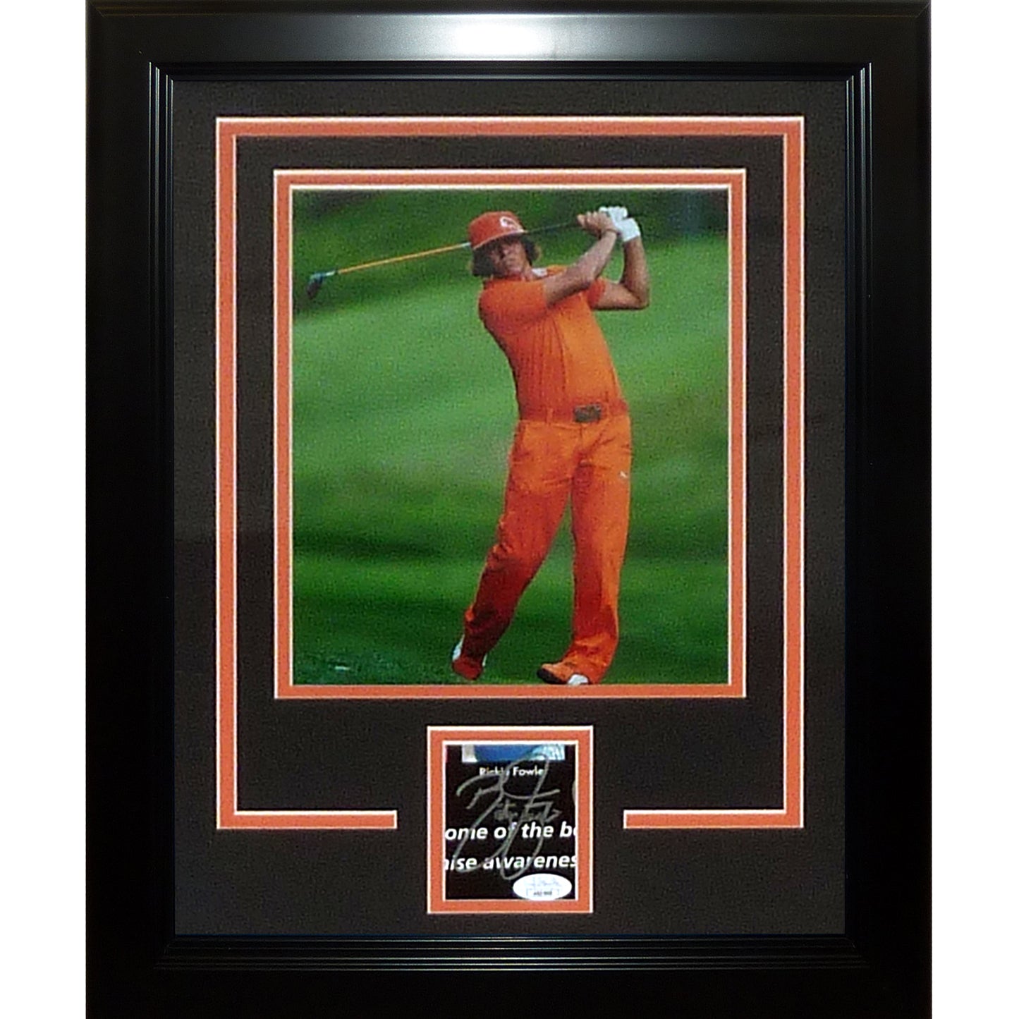 Rickie Fowler Autographed Golf "Signature Series" Frame - JSA