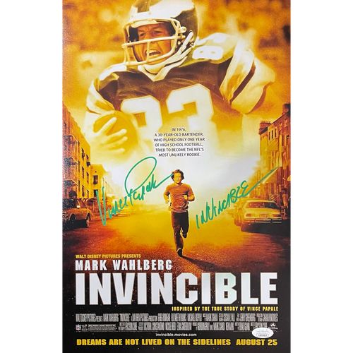 Vince Papale Autographed Invincible 11x17 Mini Movie Poster (Black Pen) - JSA