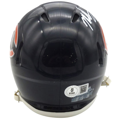 Mike Singletary Autographed Chicago Bears Mini Helmet w/ "HOF 98"