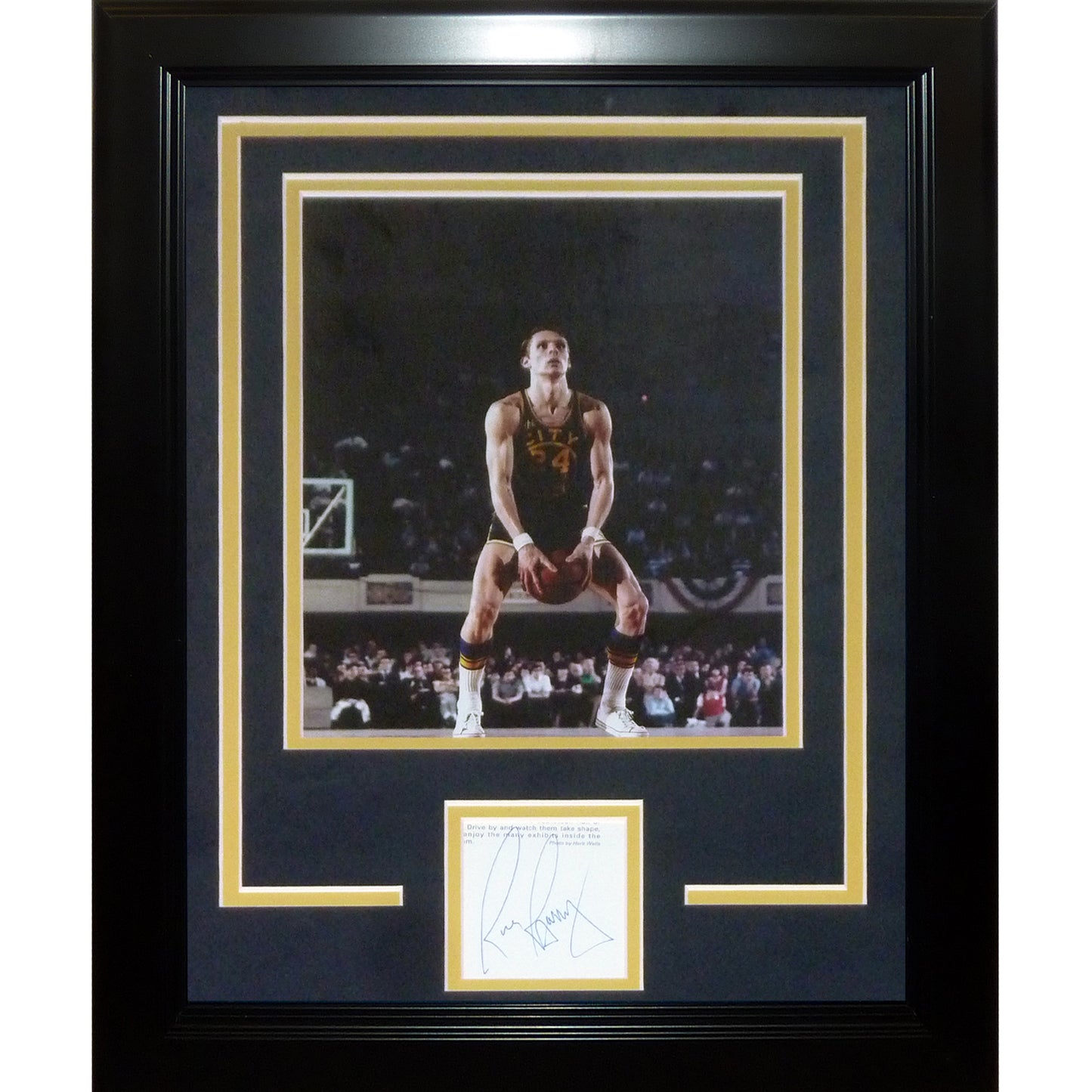 Rick Barry Autographed Golden State Warriors "Signature Series" Frame