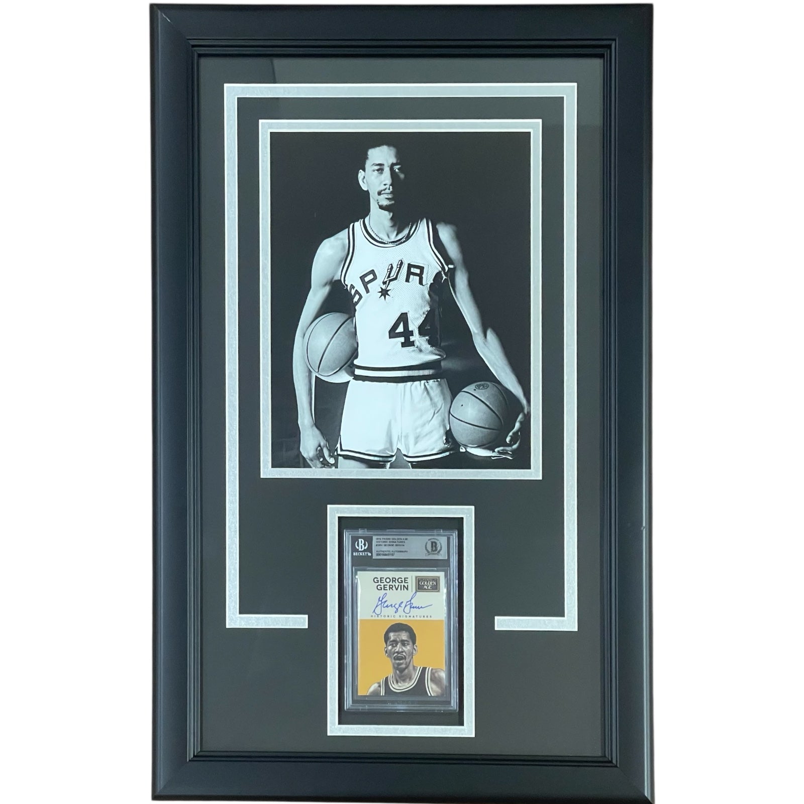 George Gervin Autographed San Antonio Spurs 
