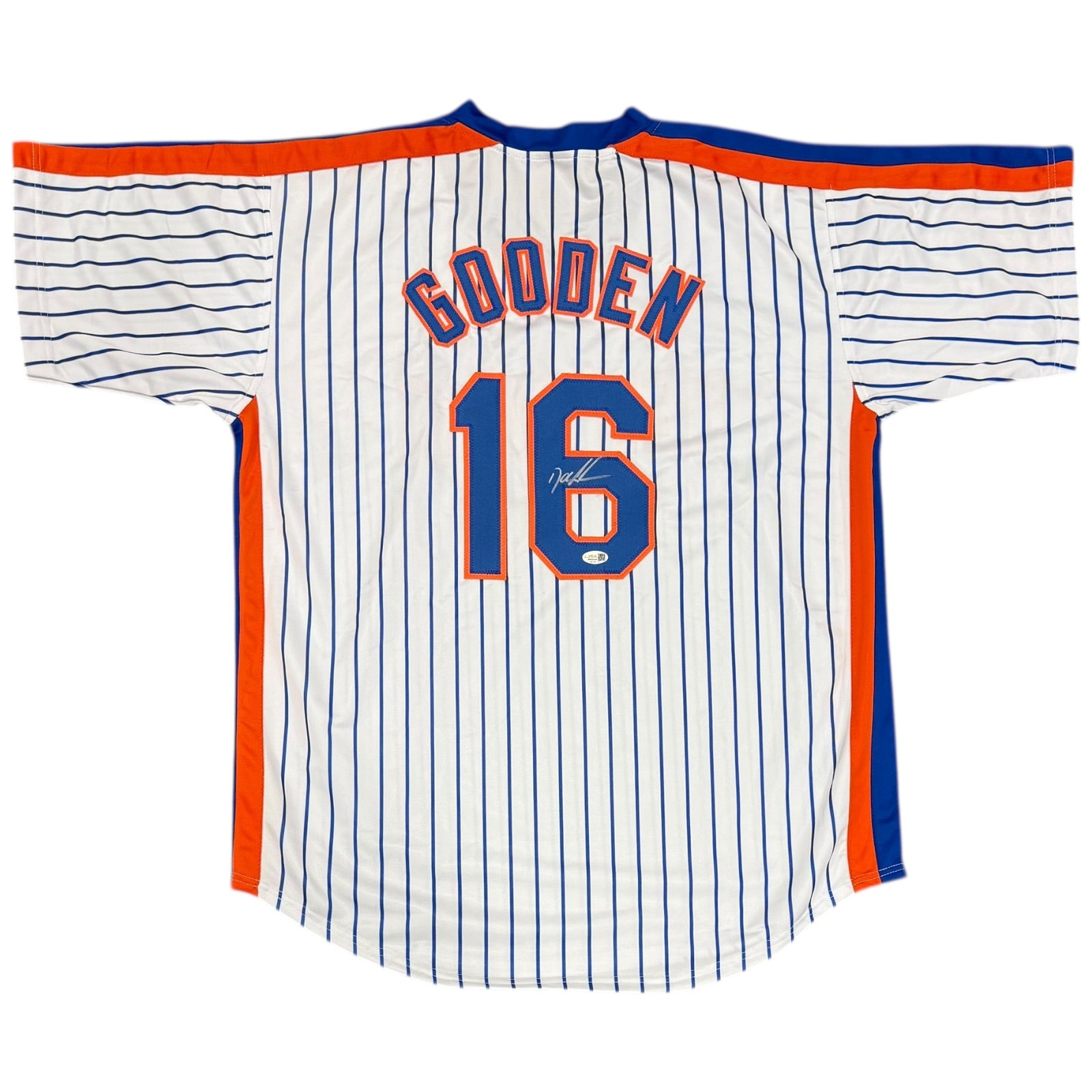 Dwight Gooden Autographed New York Mets (Pinstripe #16) Custom Jersey - JSA