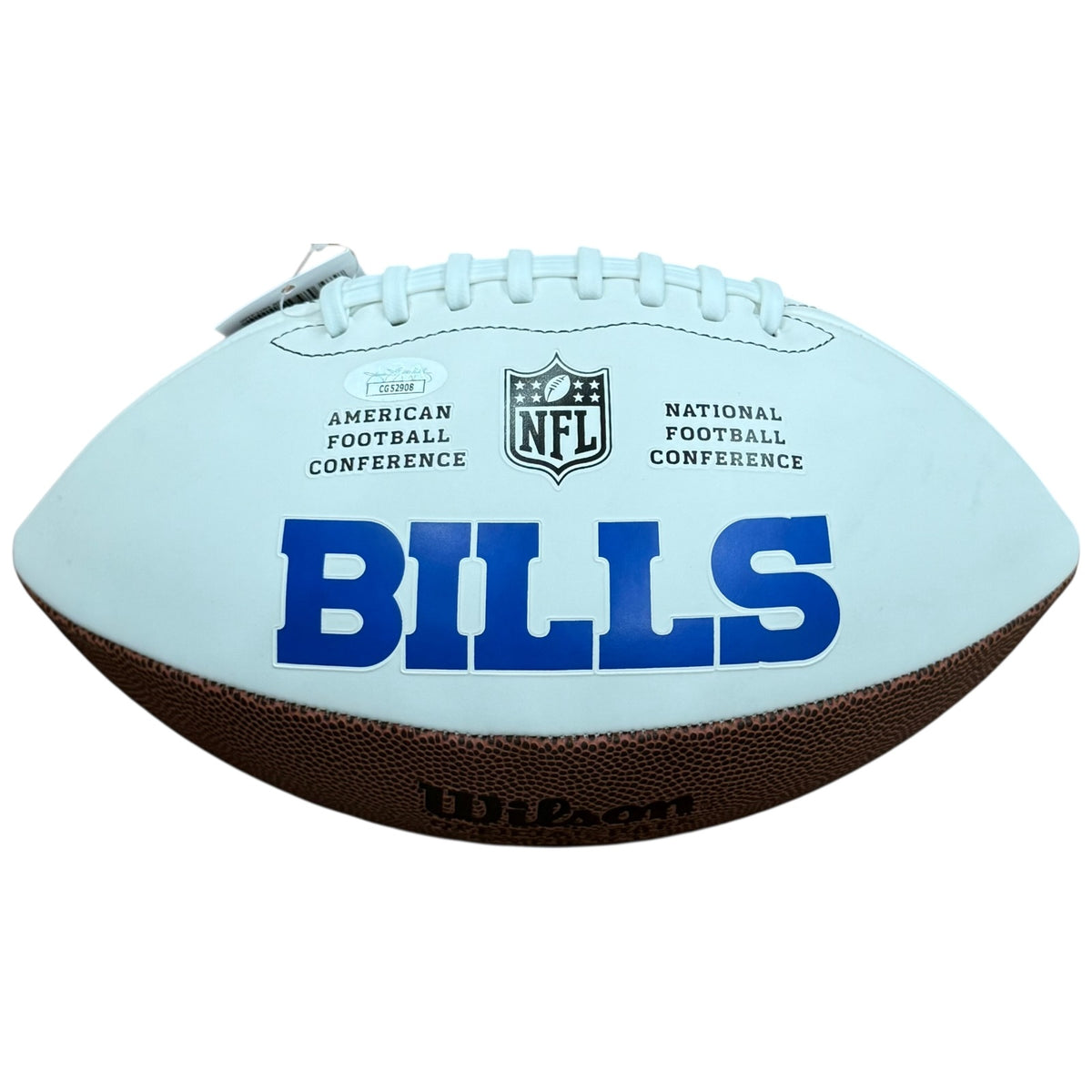 Jim Kelly Autographed Buffalo Bills Logo Football