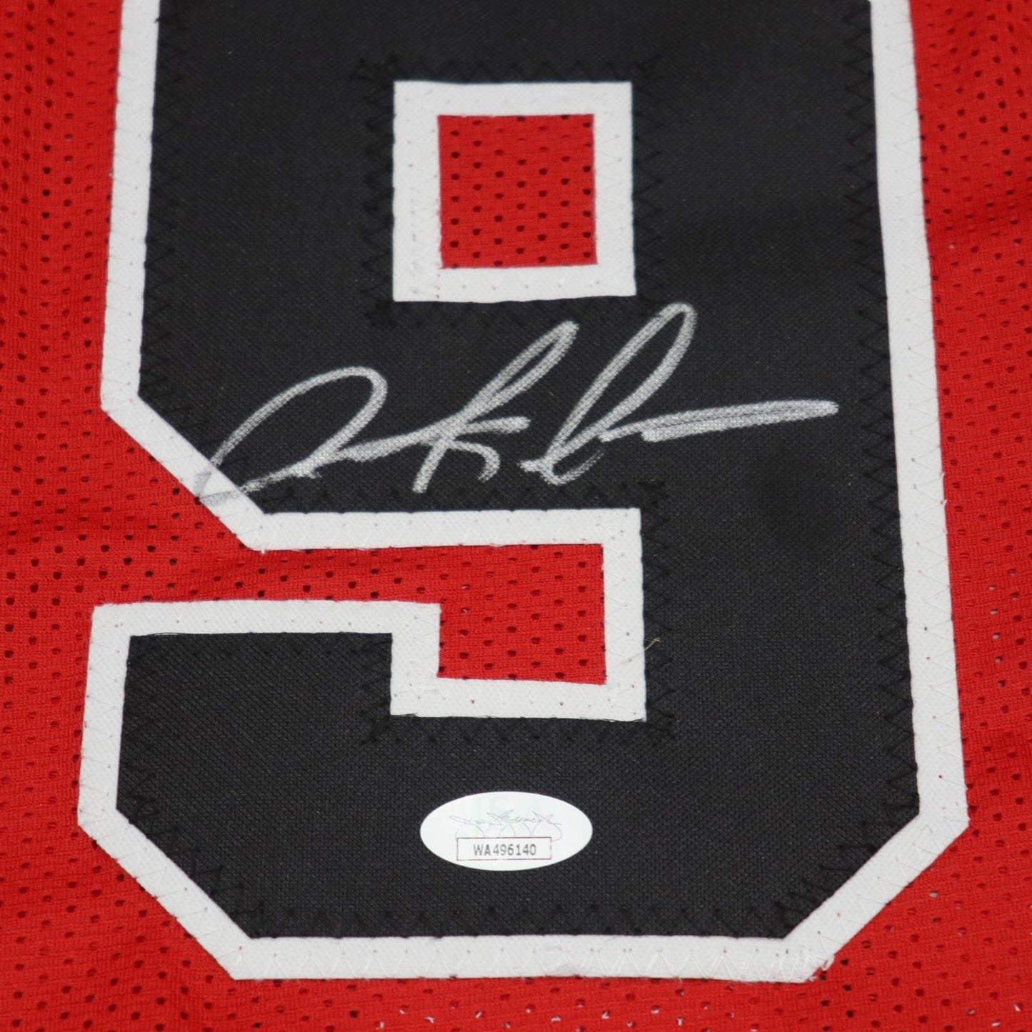 Dennis Rodman Autographed Chicago Bulls (Red #91) Custom Jersey - JSA