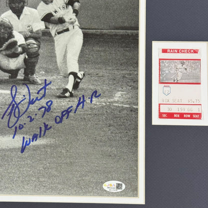 Bucky Dent Autographed New York Yankees (1979 WS MVP) Deluxe Framed 11x14 with Long Inscription - JSA