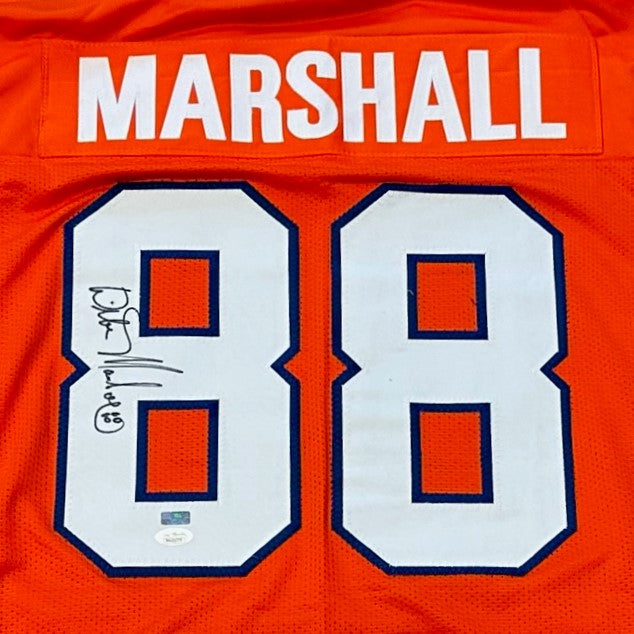 Wilber Marshall Autographed Florida Gators (Orange #88) Custom Jersey - JSA