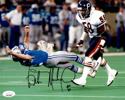Wilber Marshall Autographed Chicago Bears (Lay Out Lions QB) 8x10 Photo - JSA
