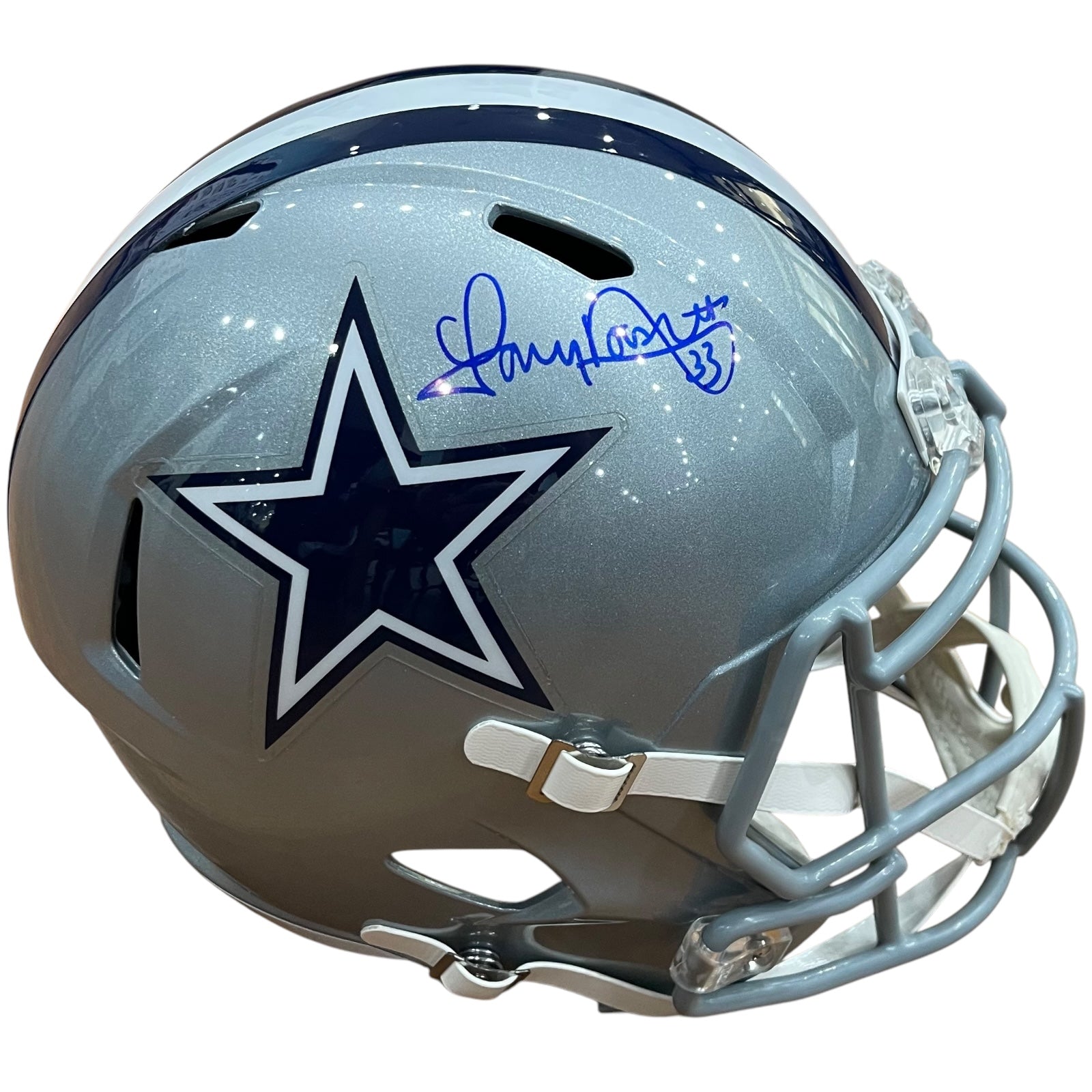 Tony Dorsett Autographed Dallas Cowboys Deluxe Full-Size Replica Helmet - JSA