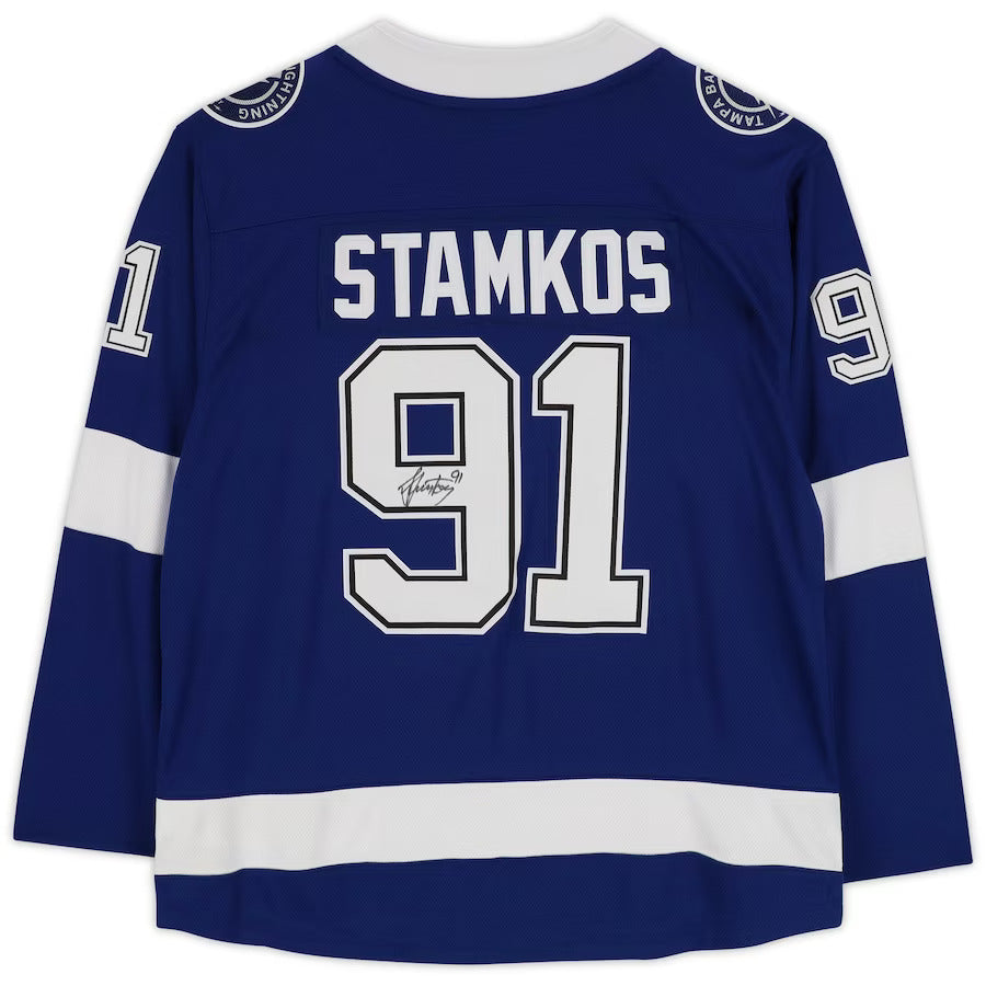 Steven Stamkos Autographed Tampa Bay Lightning (Blue #91) Fanatics Hockey Jersey - Fanatics