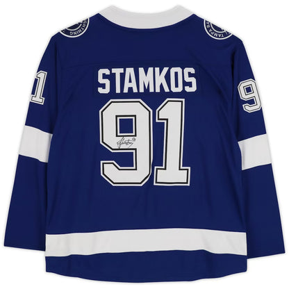 Steven Stamkos Autographed Tampa Bay Lightning (Blue #91) Fanatics Hockey Jersey - Fanatics