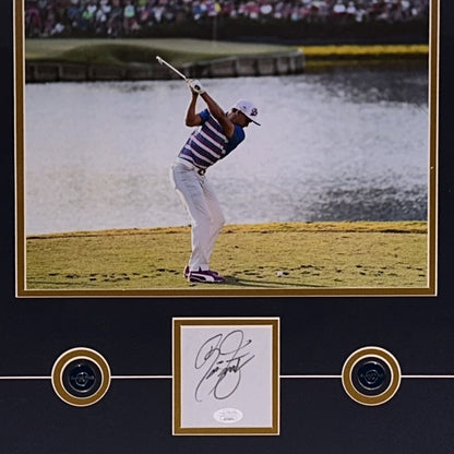 Rickie Fowler Autographed The Players Championship Deluxe Framed 11x14 with Autograph - JSA