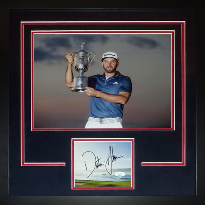 Dustin Johnson Autographed 2016 US Open (Trophy) "Signature Series" Frame