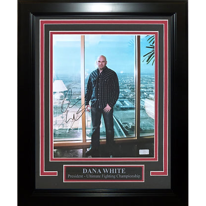 Dana White Autographed UFC Deluxe Framed 8x10 Photo - JSA