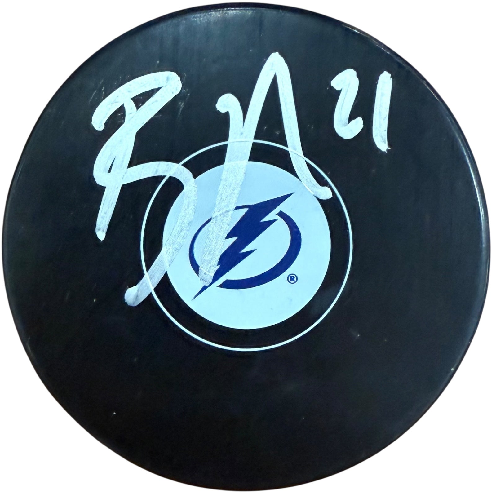 Brayden Point Autographed Tampa Bay Lightning Hockey Puck - JSA