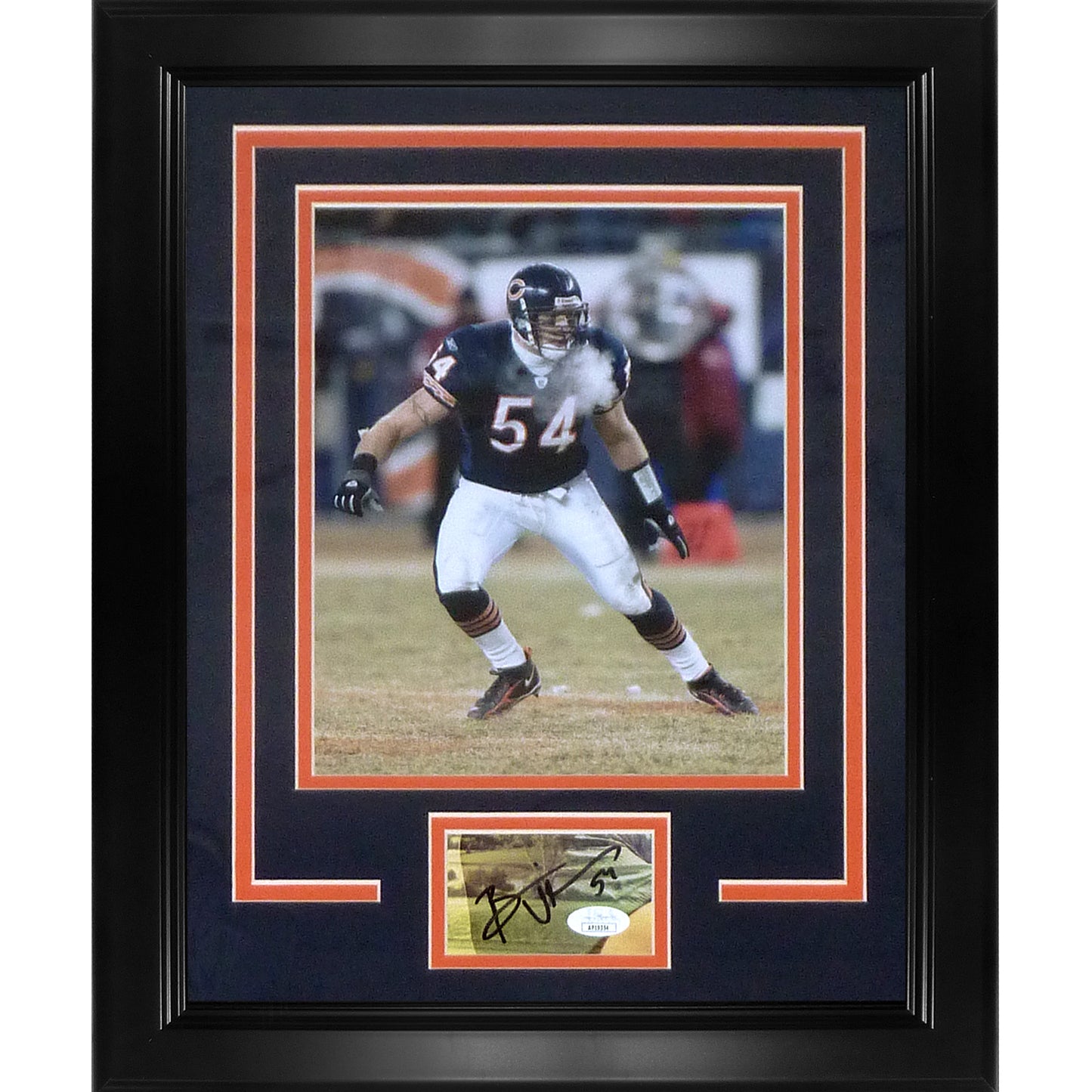 Brian Urlacher Autographed Chicago Bears "Signature Series" Frame - JSA
