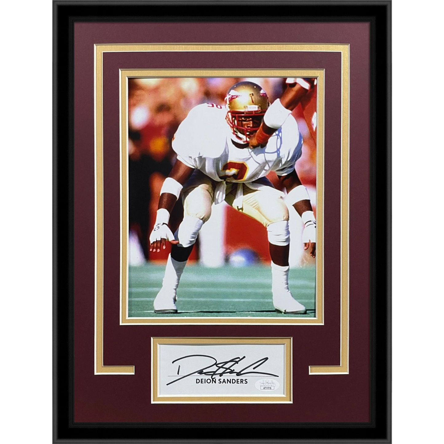 Deion Sanders Autographed FSU Florida State Seminoles "Signature Series" Frame - JSA