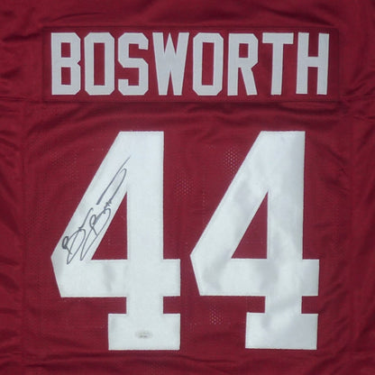 Brian Bosworth "The Boz" Autographed Oklahoma Sooners (Maroon #44) Custom Jersey - JSA