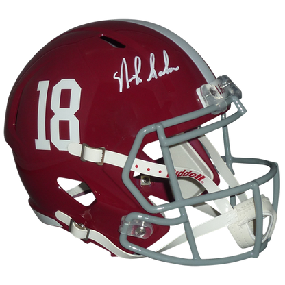 Nick Saban Autographed Alabama Crimson Tide (Speed) Deluxe Full-Size R – Palm Beach Autographs LLC