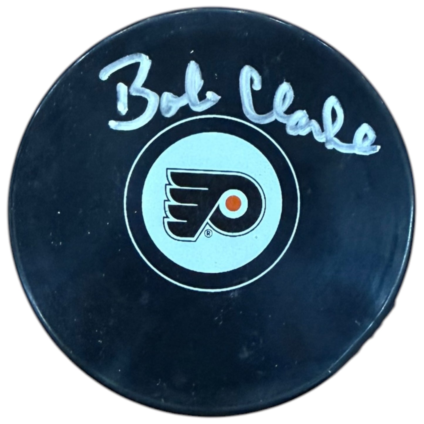 Bobby Clarke Autographed Philadelphia Flyers Hockey Puck - JSA