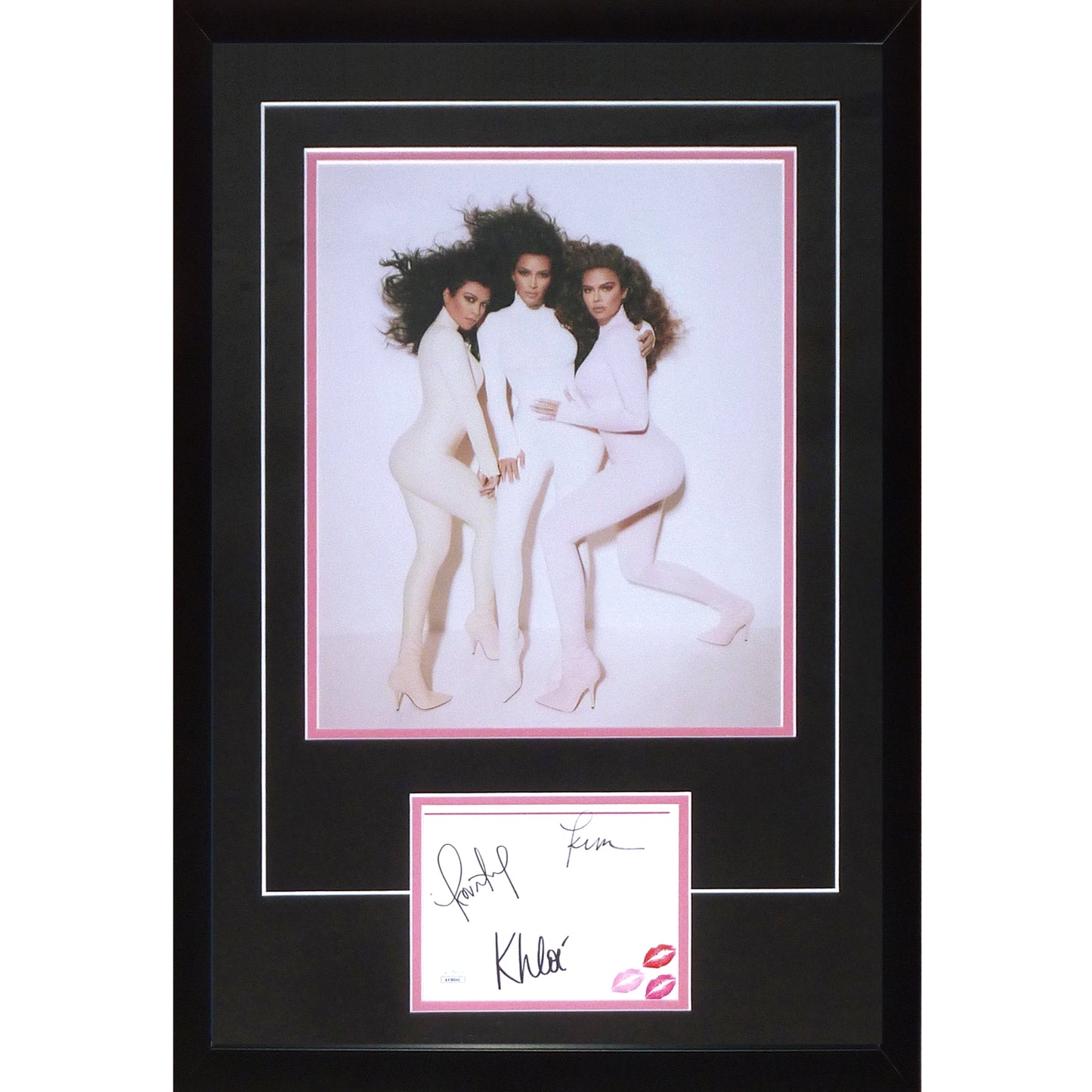 Kim Kardashian, Kourtney And Khloe Autographed "Kardashian Confidential" Deluxe Framed Piece - JSA
