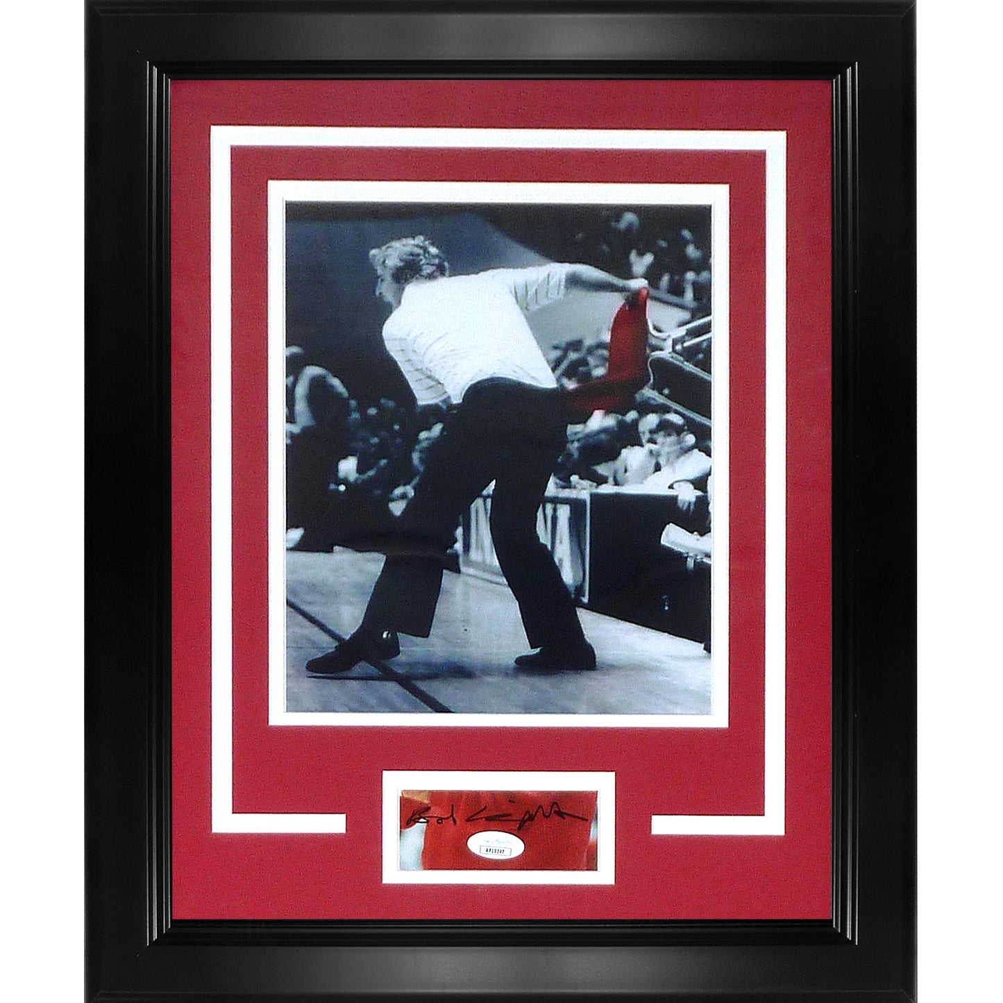 Bobby Knight Autographed Indiana Hoosiers (Throwing Chair) "Signature Series" Frame - JSA