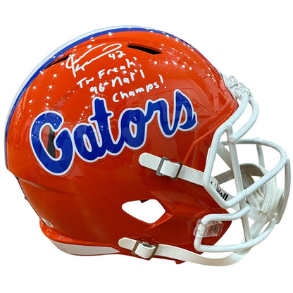 Jevon Kearse Autographed Florida Gators (Speed) Deluxe Full-Size Replica Helmet w/The Freak, 96 Natl Champs