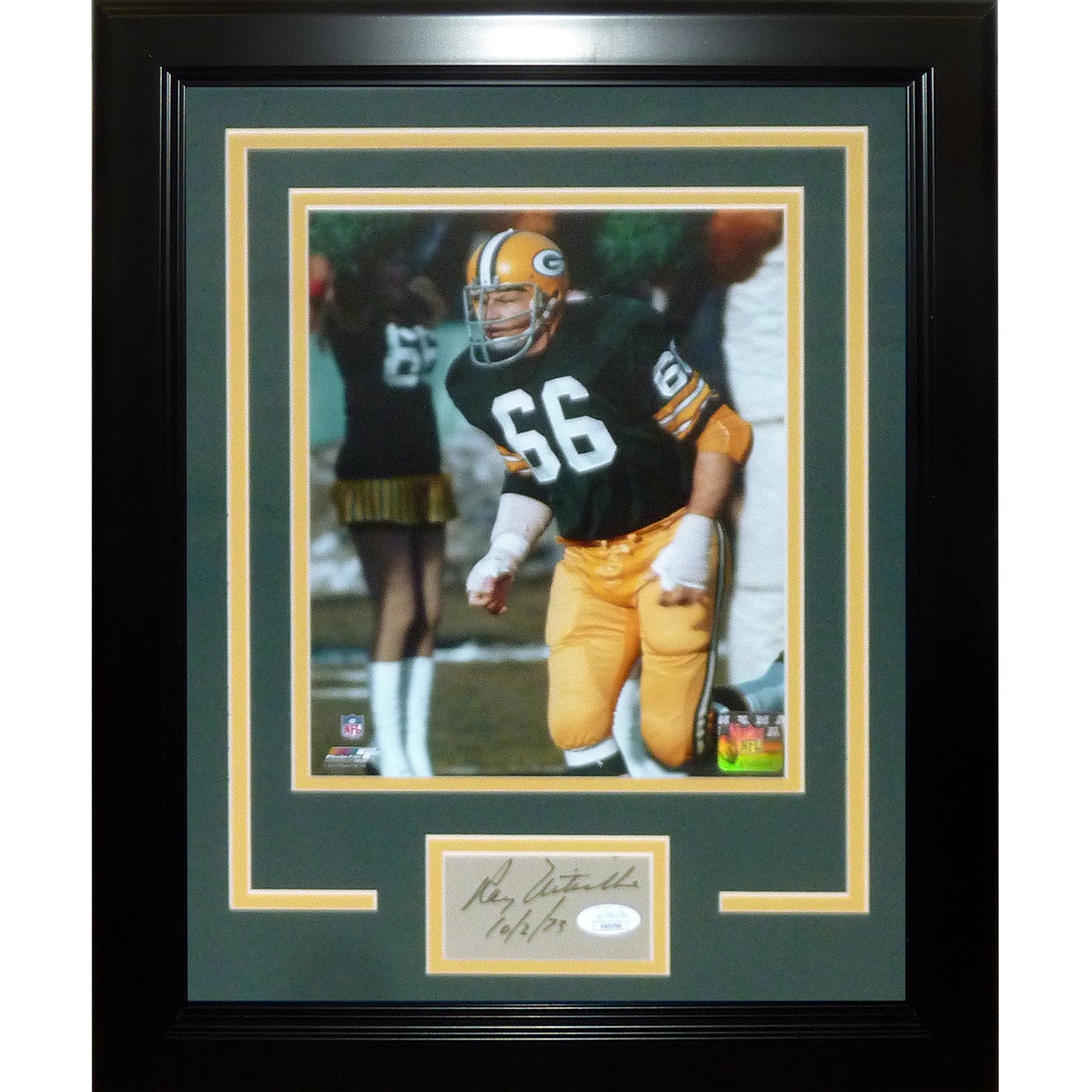 Ray Nitschke Autographed Green Bay Packers "Signature Series" Frame - JSA