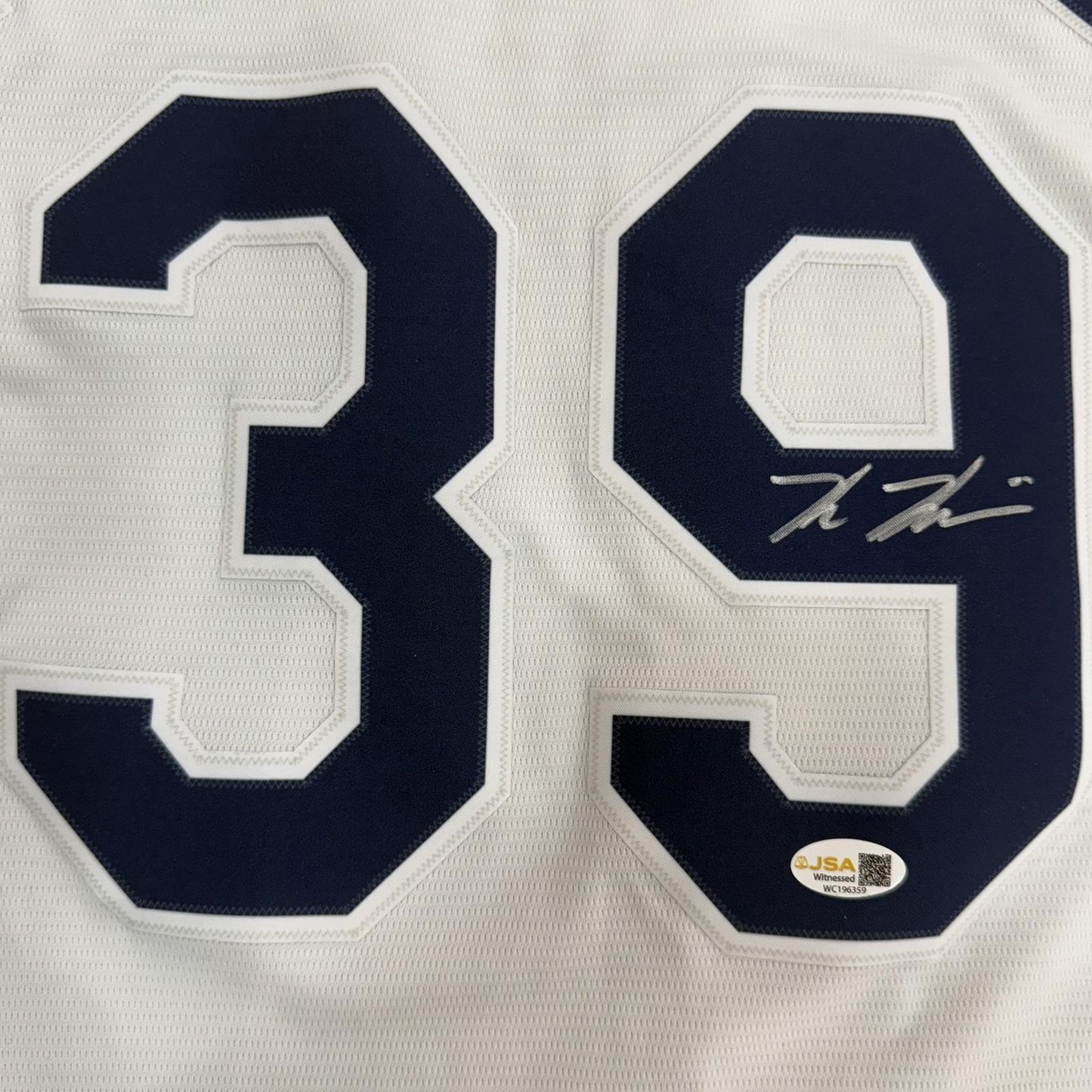 Kevin Kiermaier Autographed Tampa Bay Rays (White #39) Authentic Nike Jersey - JSA