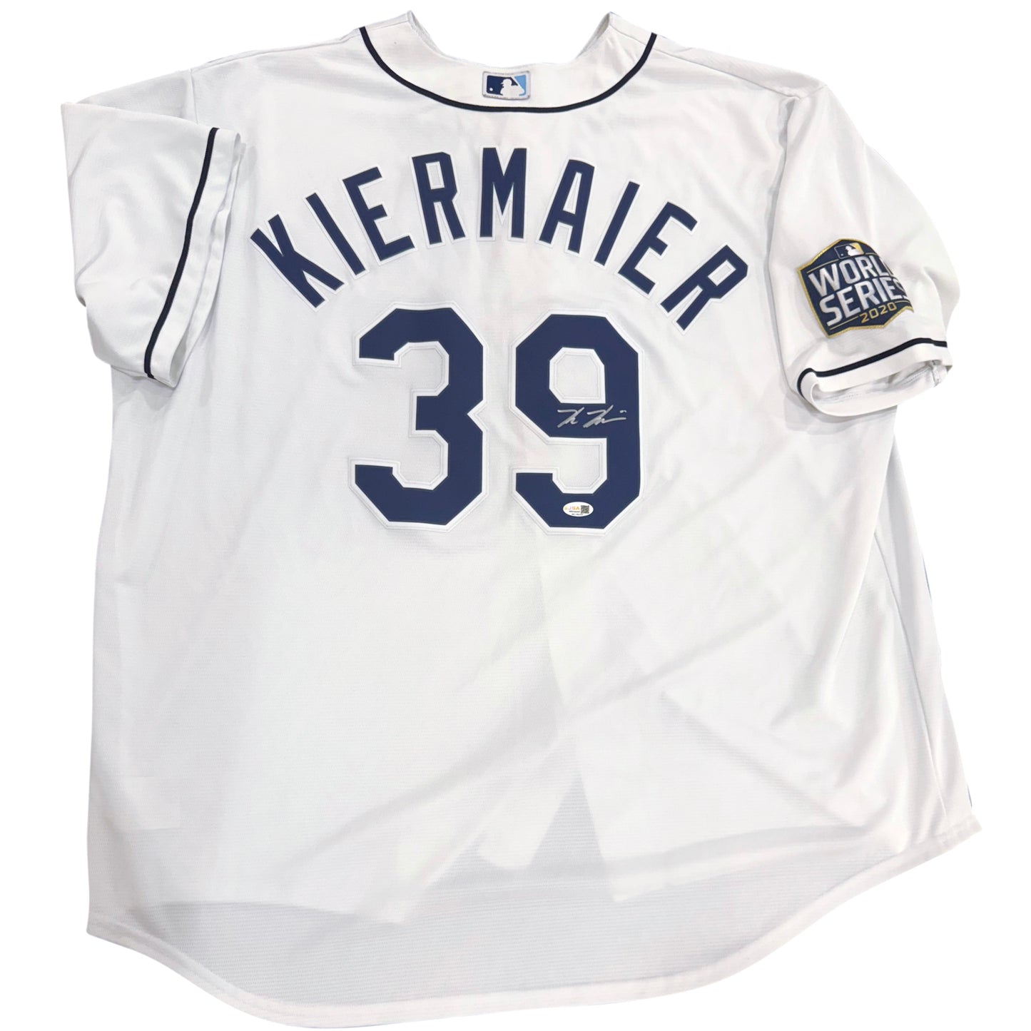 Kevin Kiermaier Autographed Tampa Bay Rays (White #39) Authentic Nike Jersey - JSA