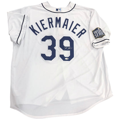 Kevin Kiermaier Autographed Tampa Bay Rays (White #39) Authentic Nike Jersey - JSA