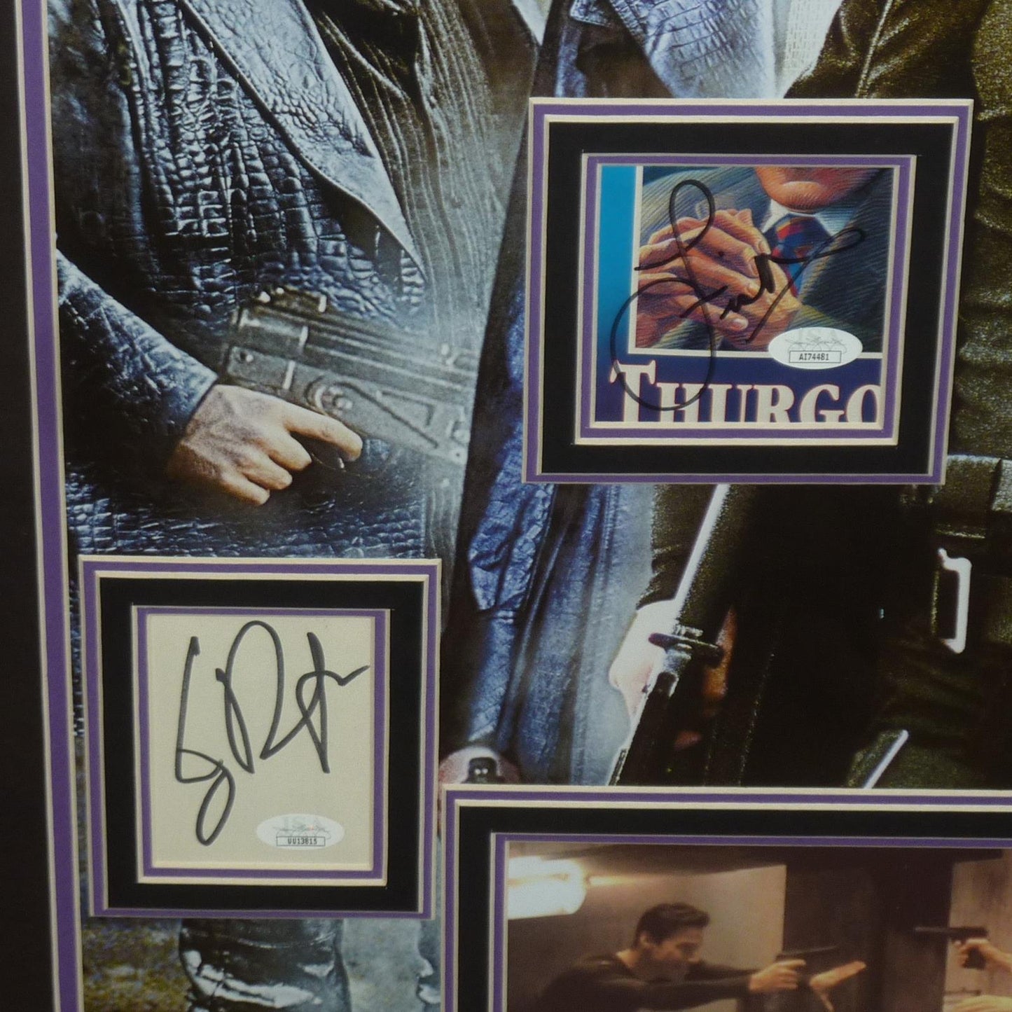 The Matrix Full-Size Movie Poster Deluxe Framed with Keanu Reeves And Cast Autographs - JSA