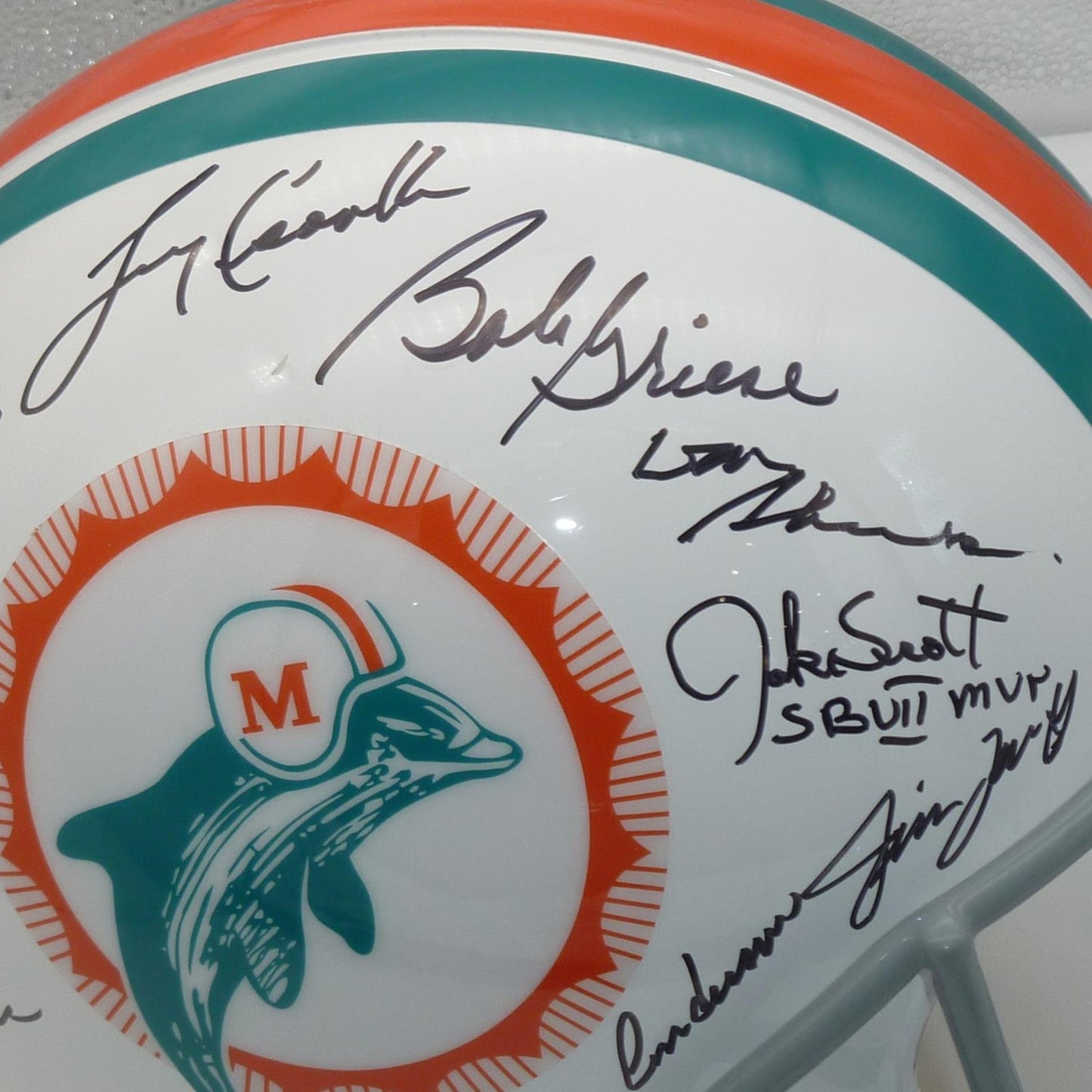 1972 Miami Dolphins Team And Don Shula Autographed (Throwback) Authentic Helmet - 26 Signatures - JSA