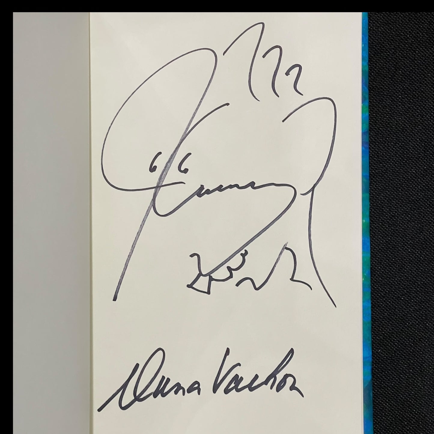 Jim Carrey Autographed Book Memoirs and Misinformation with Dana Vochon - Signed First Edition Special Drawing