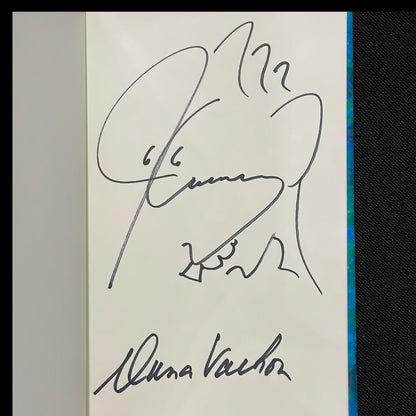 Jim Carrey Autographed Book Memoirs and Misinformation with Dana Vochon - Signed First Edition Special Drawing