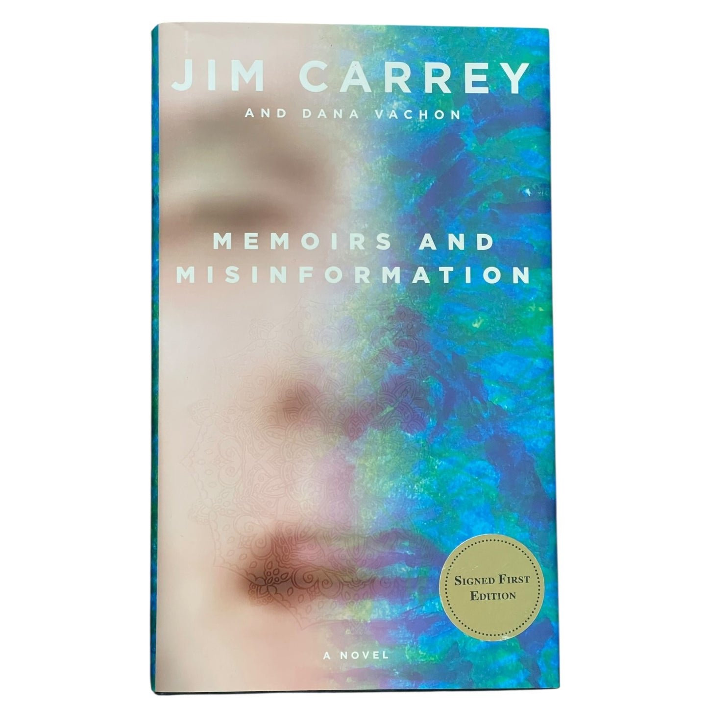 Jim Carrey Autographed Book Memoirs and Misinformation with Dana Vochon - Signed First Edition Special Drawing