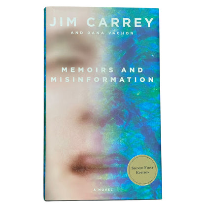 Jim Carrey Autographed Book Memoirs and Misinformation with Dana Vochon - Signed First Edition Special Drawing
