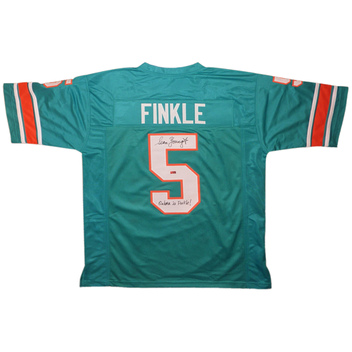 PRESALE - SEAN YOUNG AUTOGRAPHED RAY FINKLE TEAL CUSTOM JERSEY