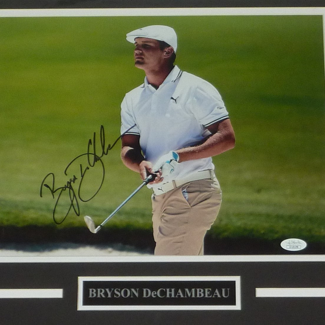 Bryson DeChambeau Autographed Golf Deluxe Framed 11x14 Photo - JSA
