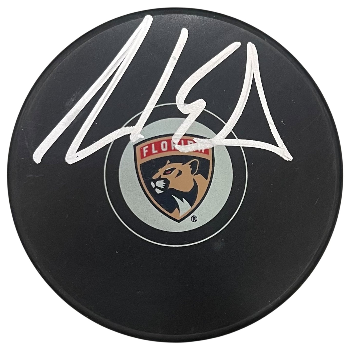 Aaron Ekblad Autographed Florida Panthers Hockey Puck - JSA