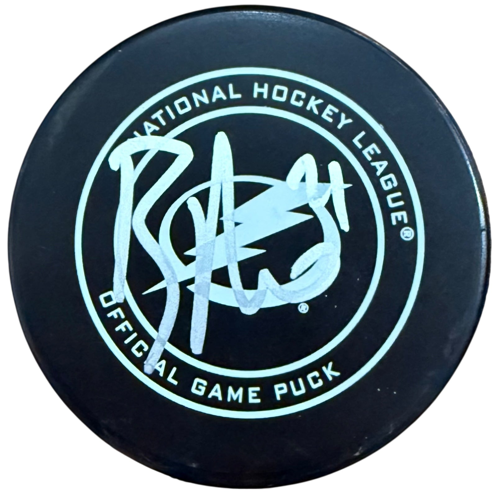 Brayden Point Autographed Tampa Bay Lightning Official Game Puck - JSA