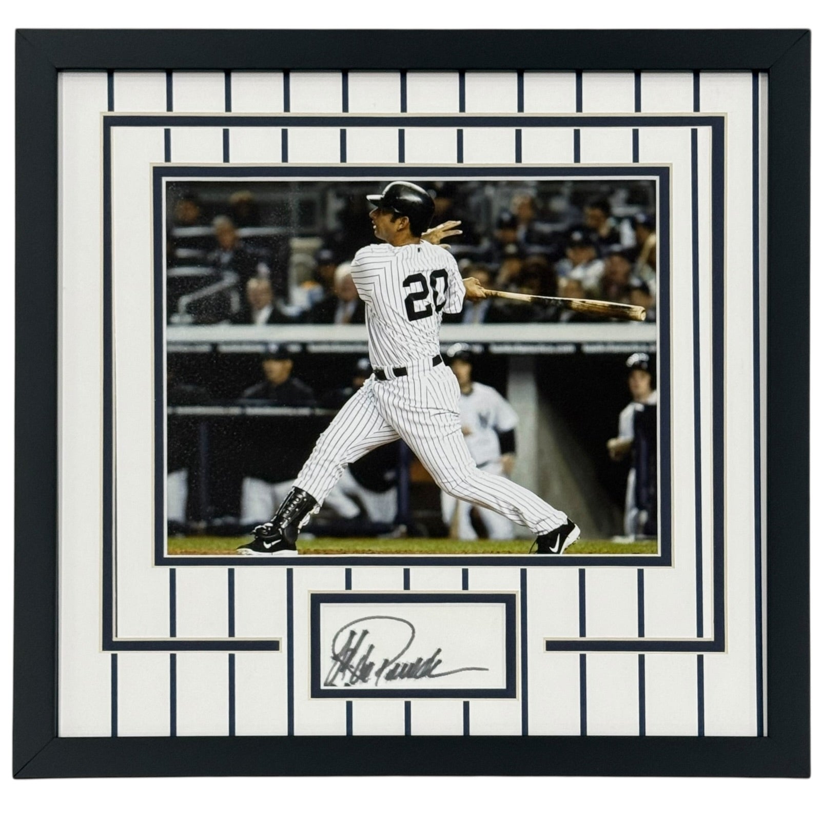 Jorge Posada Autographed New York Yankees Signature Series Frame