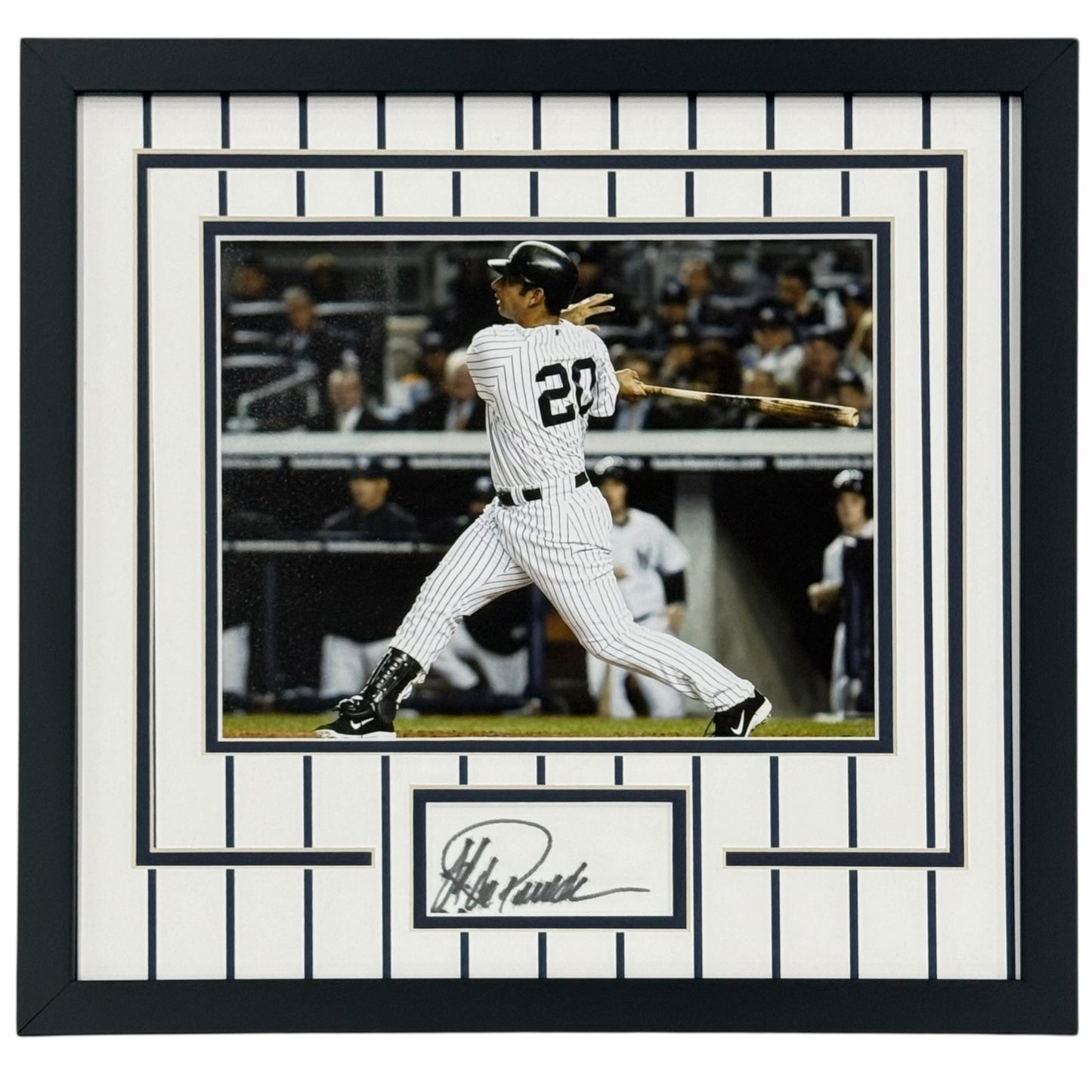 Jorge Posada Autographed New York Yankees Signature Series Frame